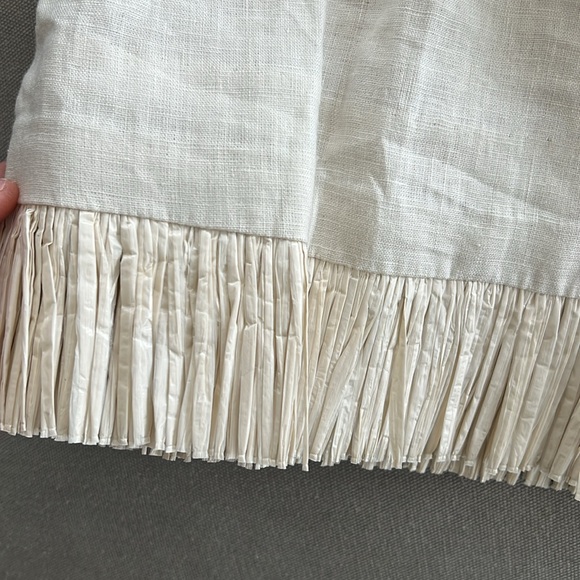 J Crew// Collection fringe trim linen mini skirt - Picture 4 of 5